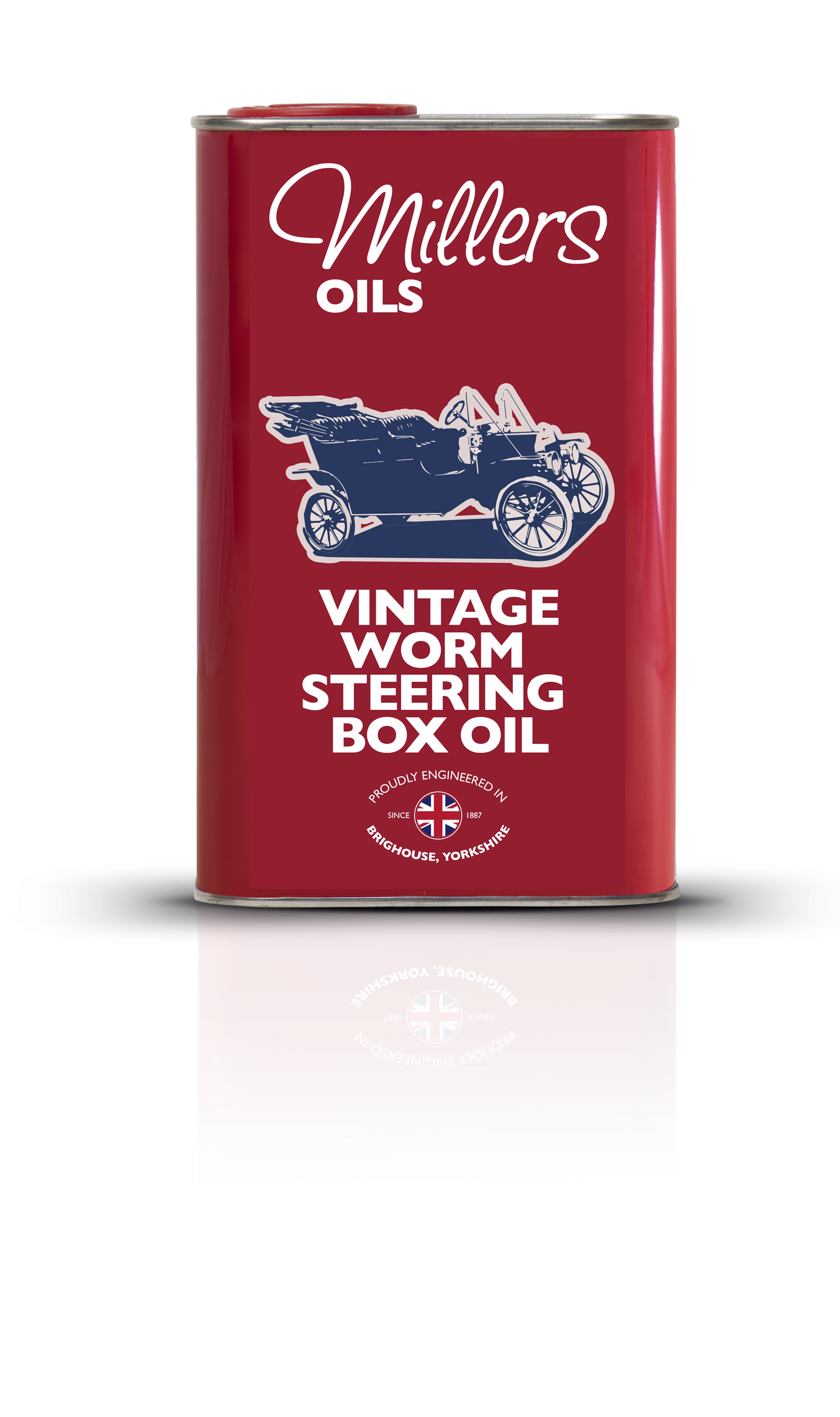 Millers Oils 7921JCT Vintage Worm Steering Box Oil 1L Metal Tin