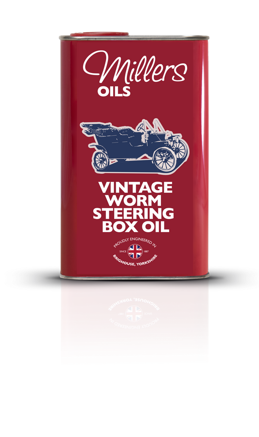 Millers Oils 7921JCT Vintage Worm Steering Box Oil 1L Metal Tin