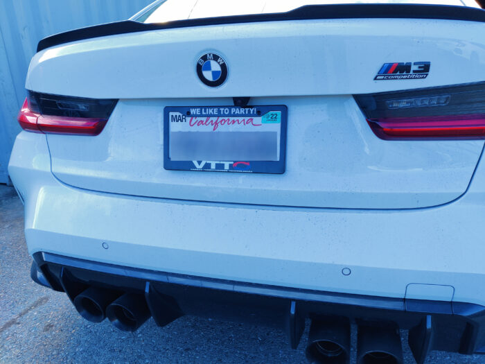 VTT-WLTP-FRAME "WE LIKE TO PARTY" License plate bracket