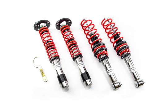 MTS Technik XMTSGWBM101 STREET COILOVER KIT W/ CAMBER ADJUST TOP MOUNTS (INOX) FOR BMW 5 (E39)