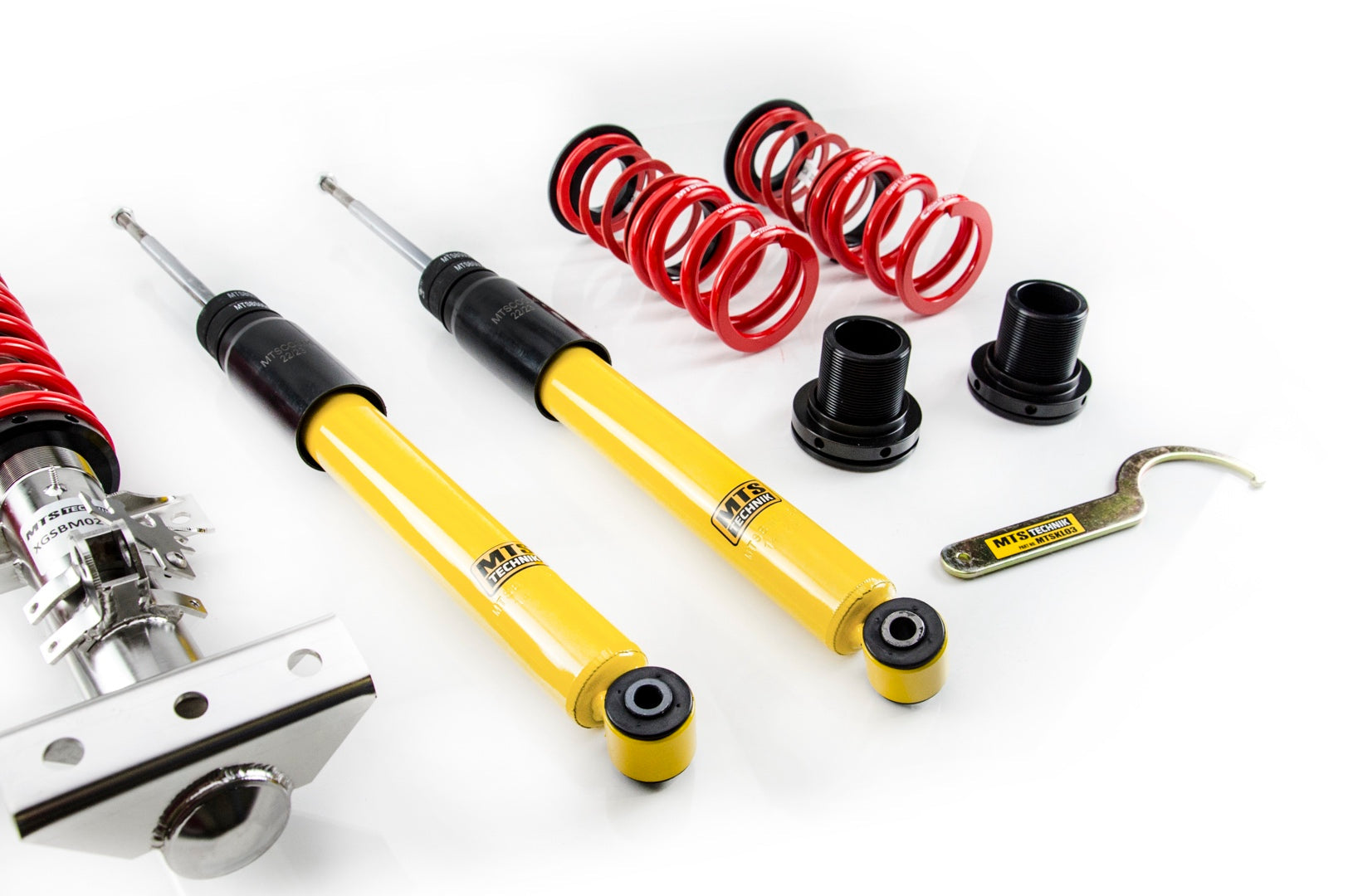 MTS Technik XMTSGWBM116 STREET COILOVER KIT W/ CAMBER ADJUST TOP MOUNTS (INOX) FOR BMW 3 CONVERTIBLE (E36)