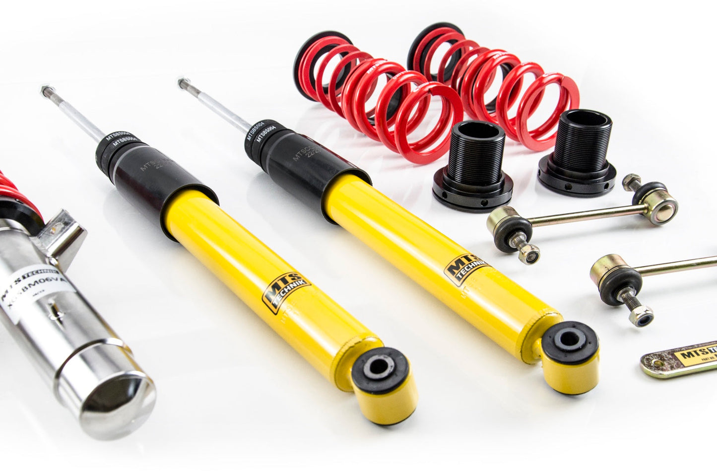 MTS Technik XMTSGWBM118 STREET COILOVER KIT W/ CAMBER ADJUST TOP MOUNTS (INOX) FOR BMW 3 COMPACT (E46)