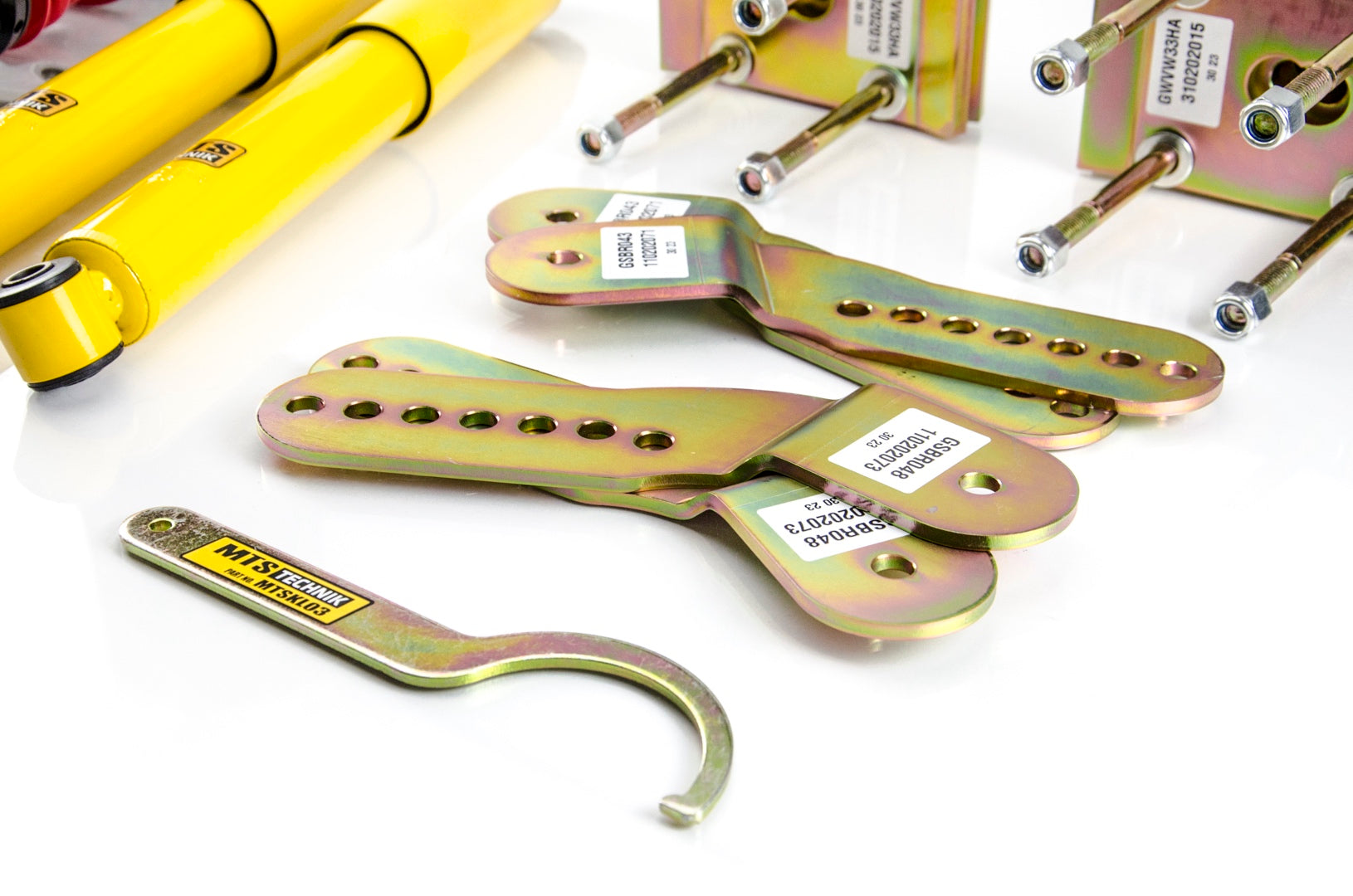 MTS Technik XMTSGWVW98 STREET COILOVER KIT W/ CAMBER ADJUST TOP MOUNTS (INOX) FOR VOLKSWAGEN CADDY III BOX BODY/MPV (2K/2C)