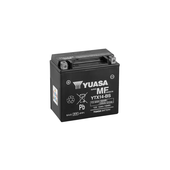 Yuasa YTX14-BS MF 12V Motorcycle Battery - ML Perfromance UK