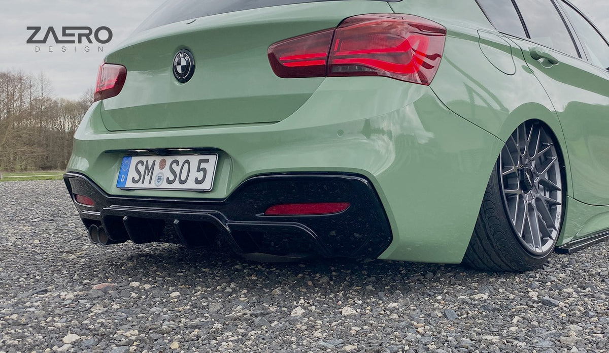 Zaero BMW F20 F21 LCI EVO-1 Rear Diffuser (Inc. 118i, 120i, 125i & M140i) - ML Performance UK