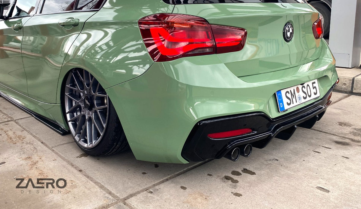 Zaero BMW F20 F21 LCI EVO-1 Rear Diffuser (Inc. 118i, 120i, 125i & M140i) - ML Performance UK