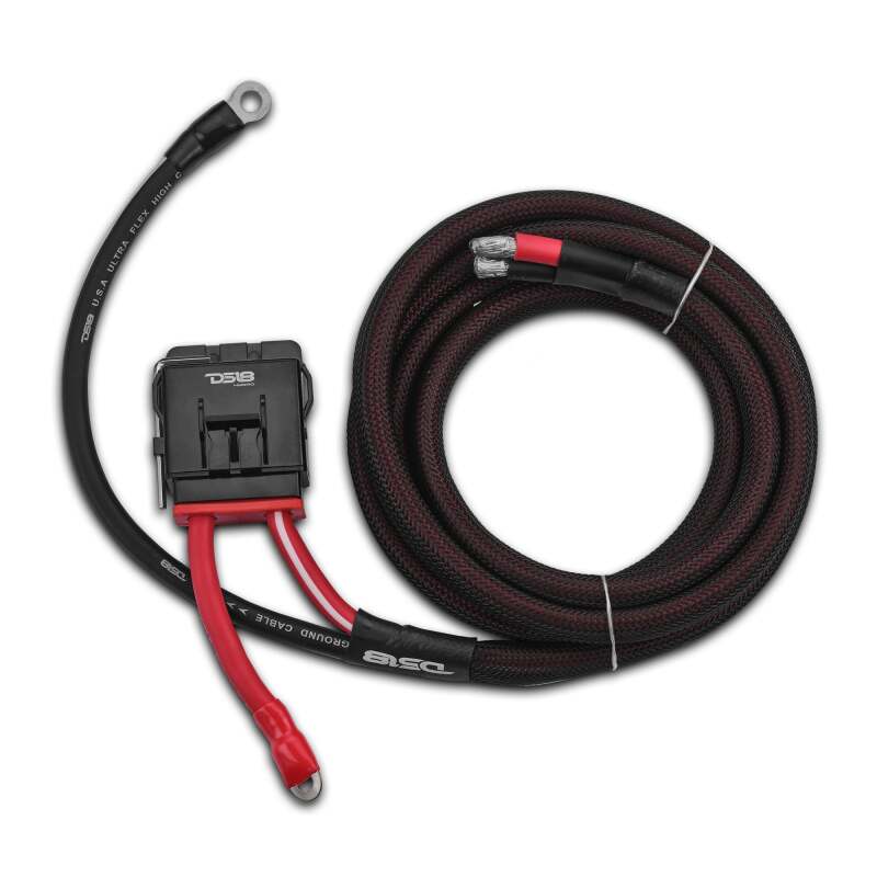 DS18 4-GA Water Resistant Fuse Holder 8 Ft of Power and Ground Wires 2 Door UTV