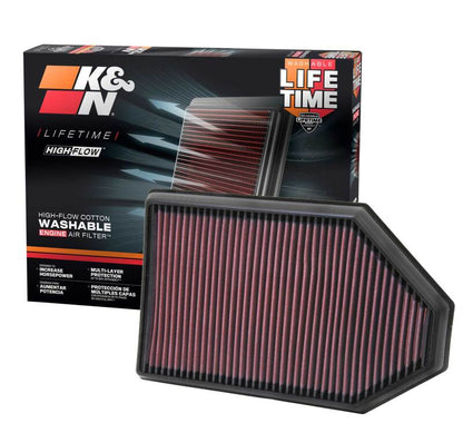 K&N Engineering K&N Replacement Air Filter for 11 Chrysler 300/300C / Challenger 3.6L/5.7L/6.4L / Charger 3.6L/5.7L