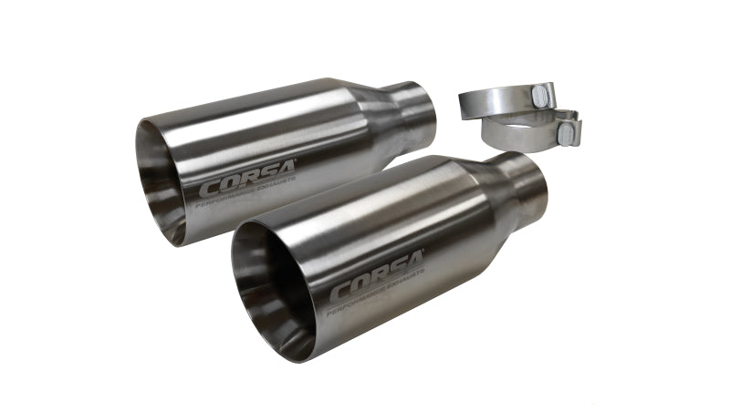 CORSA Performance Corsa 2017-2020 Ford F-150 Raptor 3in Inlet / 5in Outlet Satin Polished Tip Kit (For Corsa Exh Only)