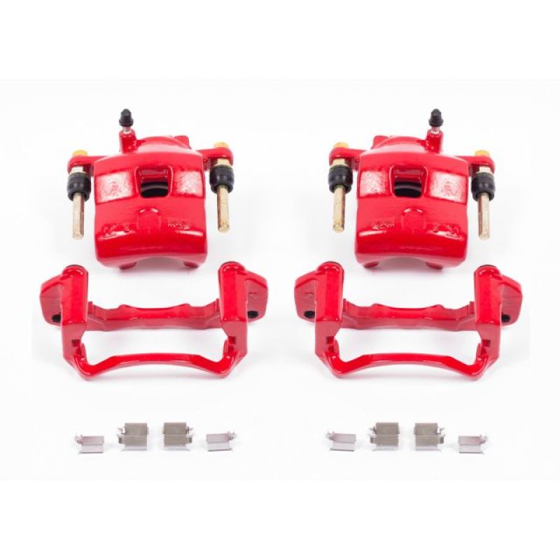 PowerStop Power Stop 99-03 Mazda Protege Front Red Calipers w/Brackets - Pair