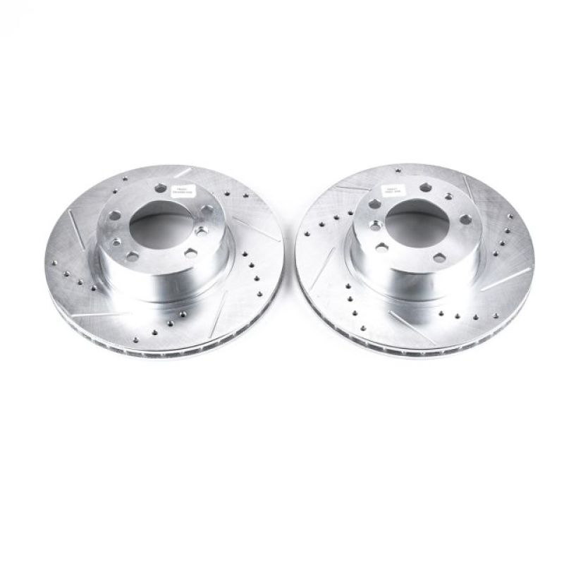 PowerStop Power Stop 89-95 BMW 525i Front Evolution Drilled & Slotted Rotors - Pair