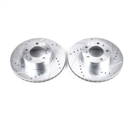 PowerStop Power Stop 89-95 BMW 525i Front Evolution Drilled & Slotted Rotors - Pair