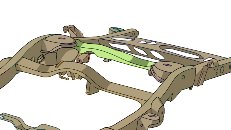 Rustbuster Track Bar Crossmember