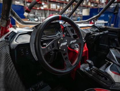 PRP Seats PRP Flat Leather Steering Wheel - Red