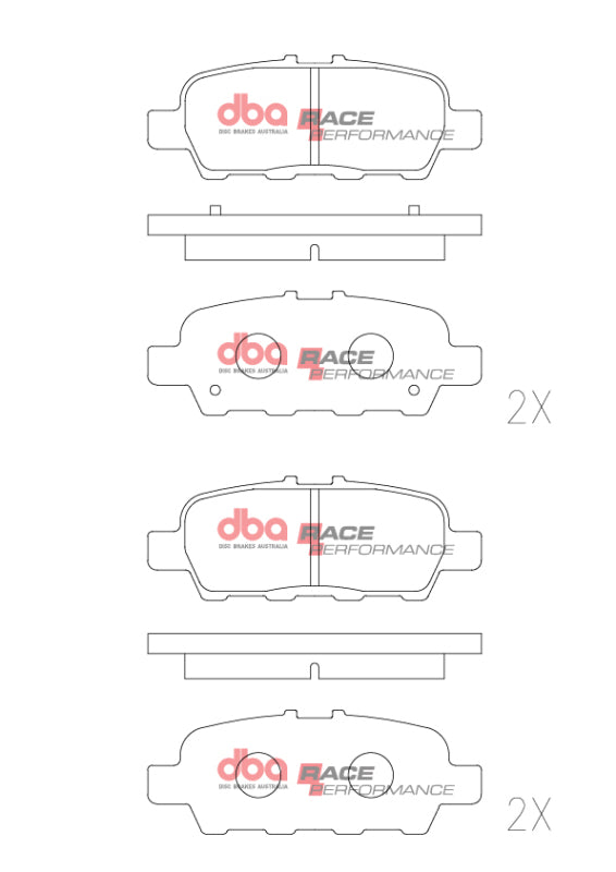 DBA 02-08 Nissan 350Z (Z33) Rear RP Performance Brake Pads