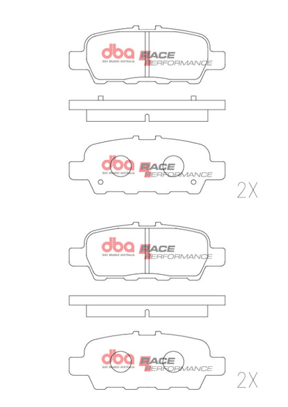 DBA 02-08 Nissan 350Z (Z33) Rear RP Performance Brake Pads