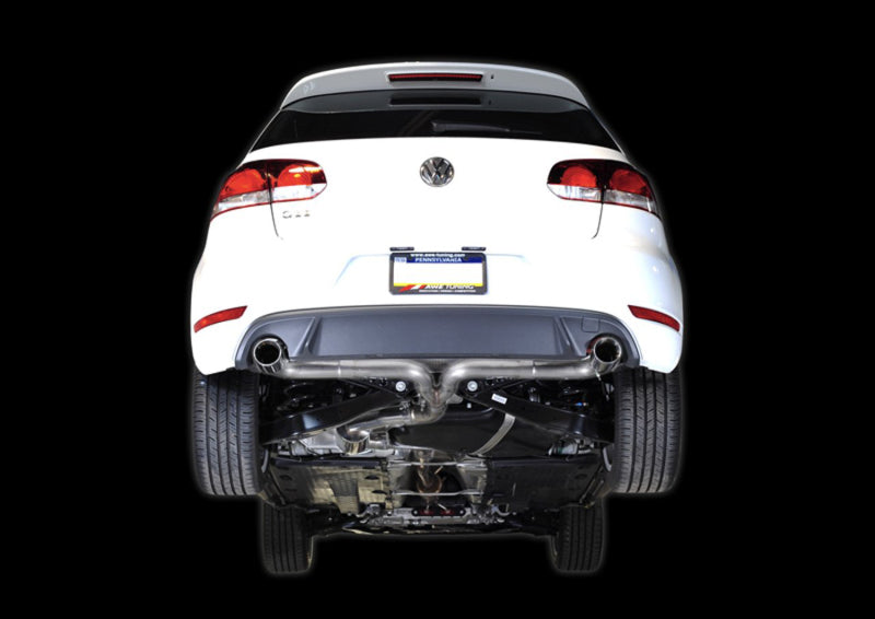 AWE Tuning Mk6 GTI Performance Cat-Back - Diamond Black Round Tips