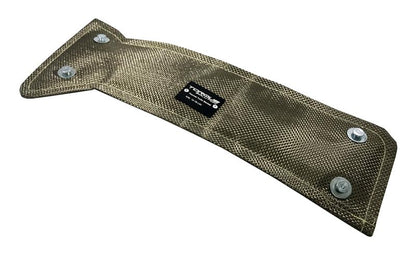 Torque Solution 50in x 2in Universal Fiberglass Exhaust Wrap - Blue
