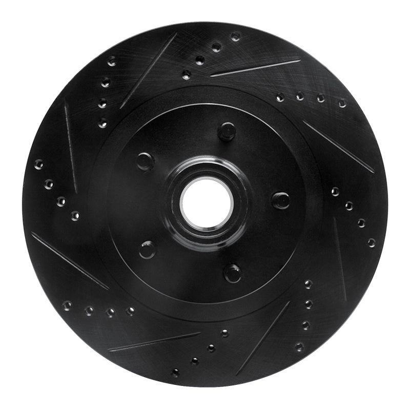 R1 Concepts R1 01-05 Ford Explorer Sport Front Left Drilled & Slotted Black Brake Rotor