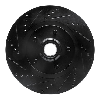 R1 Concepts R1 01-05 Ford Explorer Sport Front Left Drilled & Slotted Black Brake Rotor
