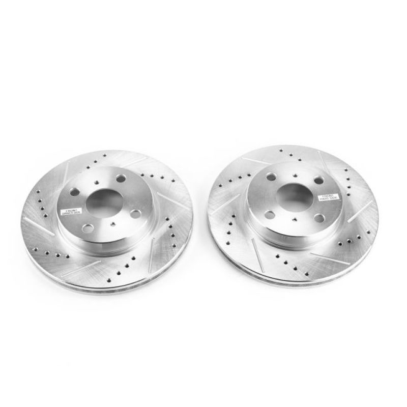 PowerStop Power Stop 12-15 Scion iQ Front Evolution Drilled & Slotted Rotors - Pair
