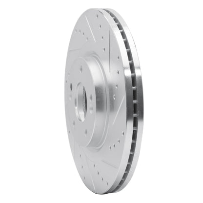 R1 Concepts R1 15-21 Kia SEDONA Front Right Drilled & Slotted Silver Brake Rotor