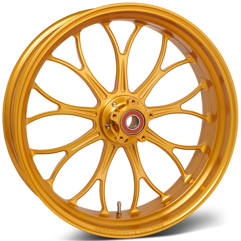 Performance Machine 18x5.5 Forged Wheel Revolution 9 Spoke Race Weight - Gold Ano