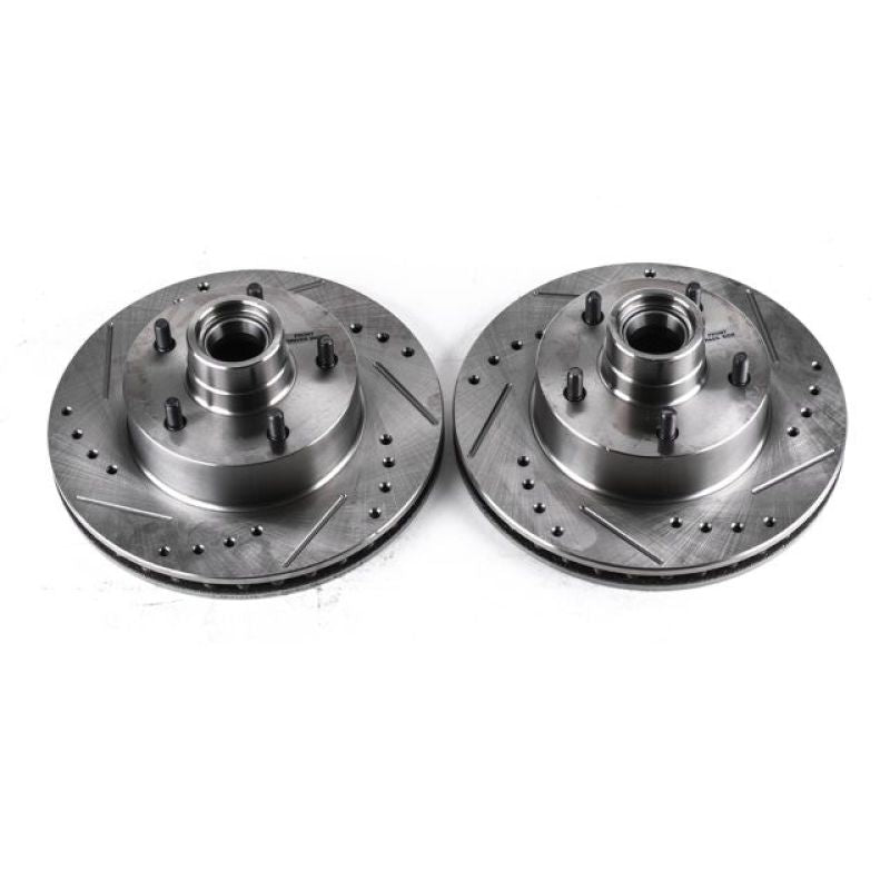 PowerStop Power Stop 75-77 Pontiac Ventura Front Drilled & Slotted Rotor - Pair