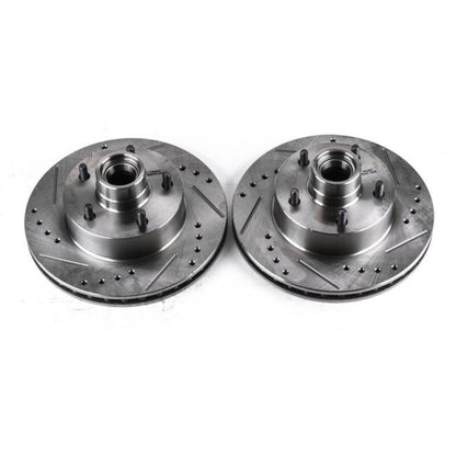 PowerStop Power Stop 75-77 Pontiac Ventura Front Drilled & Slotted Rotor - Pair