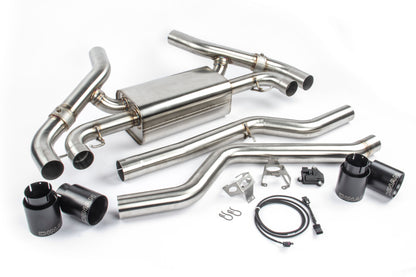 Dinan 20-24 BMW M340i/M440i (G20/G22/G23/G26) Free Flow Axleback Exhaust System - Black Tips