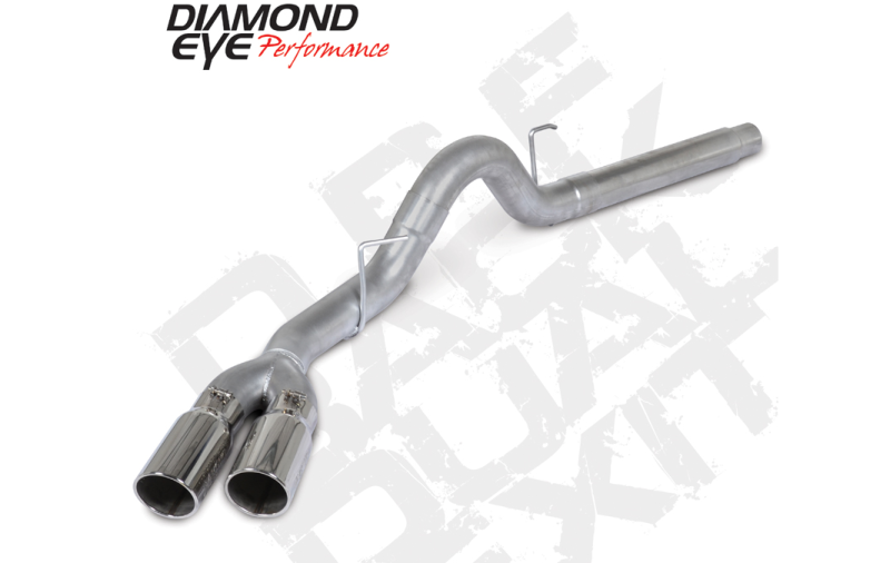Diamond Eye Performance Diamond Eye 18-19 Ford 3.0L Powerstroke F150 - 4in Alum DPF Back Exh Kit Sprt Dual w/Tips 4512BRA-DE