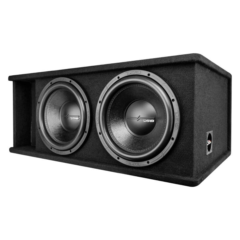 DS18 Dual 12in Loaded 1500 Watts RMS 2x ZR12.4D Ported Enclosure w/ Subwoofer