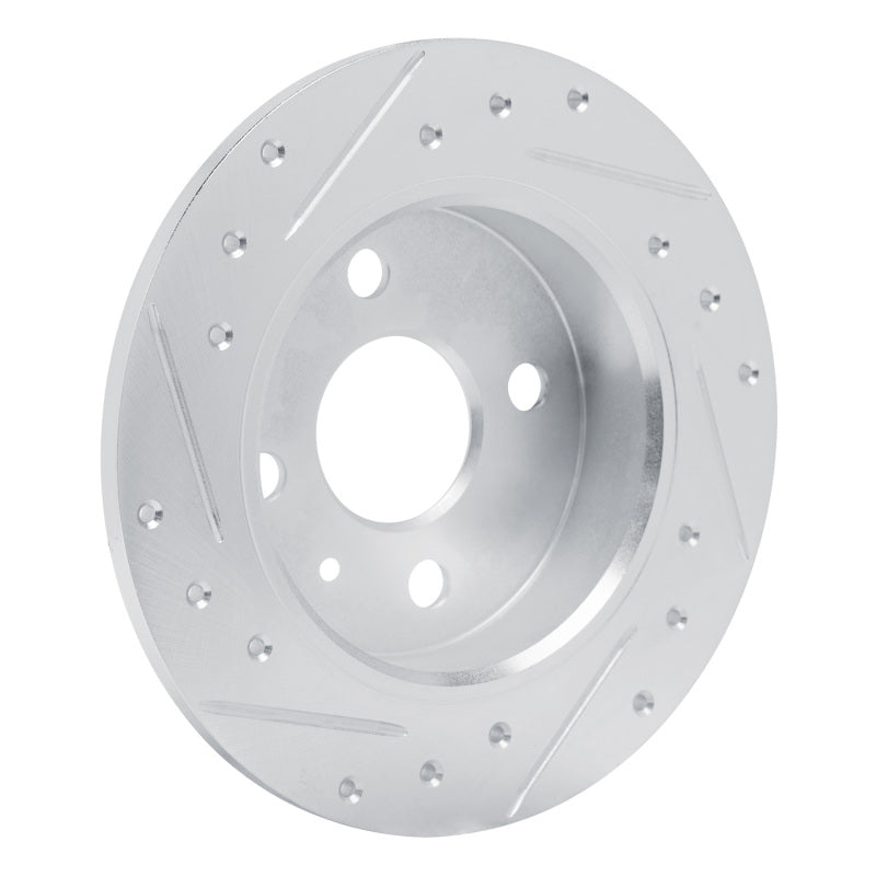 R1 Concepts R1 00-05 Chevrolet ASTRA (Mexico) Rear Left Drilled & Slotted Silver Brake Rotor