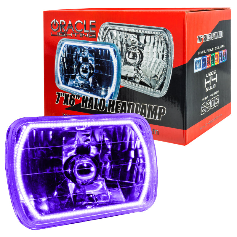 ORACLE Lighting Oracle Pre-Installed Lights 7x6 IN. Sealed Beam - UV/Purple Halo