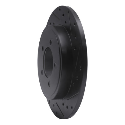 R1 Concepts R1 02-10 Ford Explorer Rear Right Drilled & Slotted Black Brake Rotor
