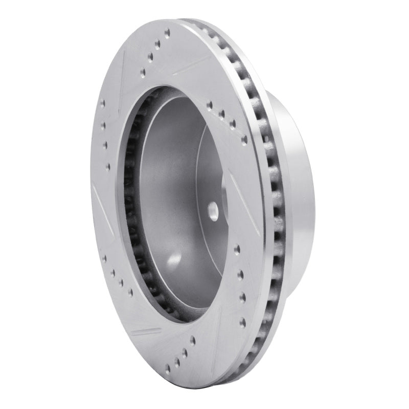 R1 Concepts R1 99-06 Jeep TJ (Canada - See Wrangler for US) Front Right Drilled & Slotted Silver Brake Rotor