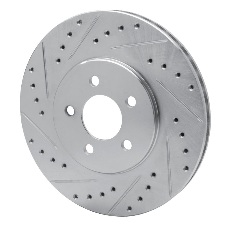 R1 Concepts R1 95-06 Chrysler Cirrus Front Left Drilled & Slotted Silver Brake Rotor