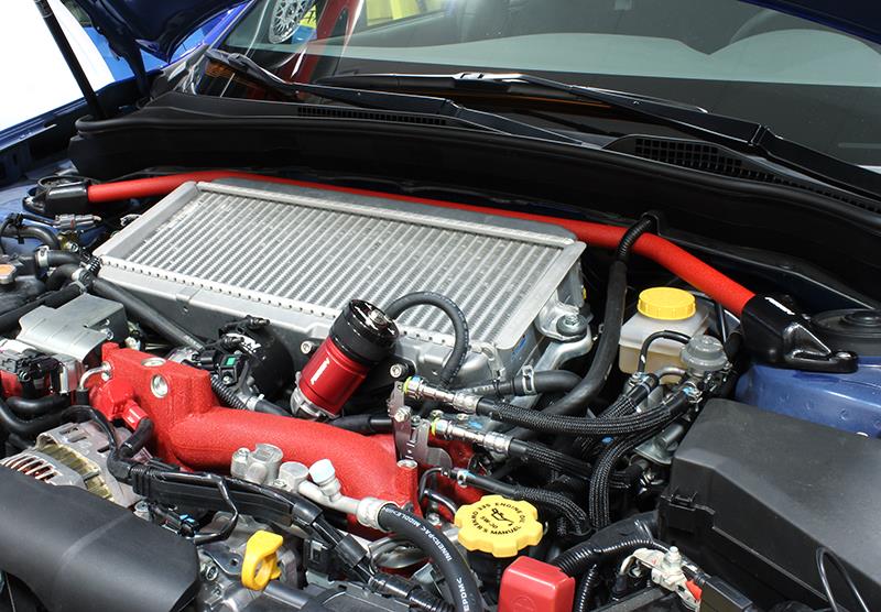 Perrin Performance PERRIN 08-14 WRX/STI/Impreza / 14-18 Forester / 13-17 Crosstrek / 05-09 Legacy FR Strut Brace - Red