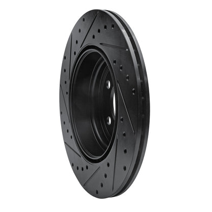 R1 Concepts R1 12-20 BMW 335I GT xDrive Rear Right Drilled & Slotted Black Brake Rotor