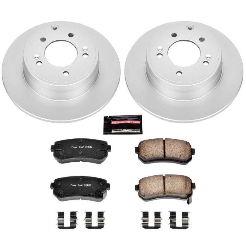 PowerStop Power Stop 2015 Hyundai Sonata Rear Z17 Evolution Geomet Coated Brake Kit