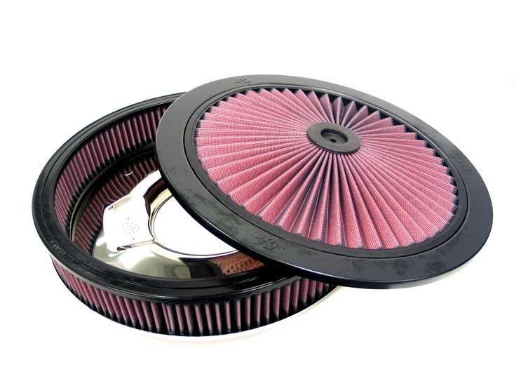 K&N Engineering K&N X-Stream Round Custom Top Assembly Filter - Red 12in ID 5.125in Inlet Dia 2.313in Height