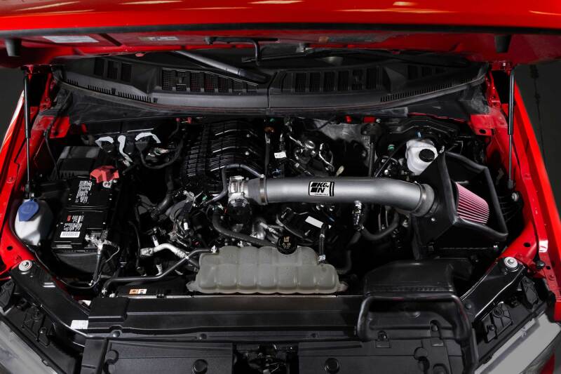 K&N Engineering K&N 18-24 Ford F150 3.3L V6 Performance Air Intake System w/ Red Air Filter