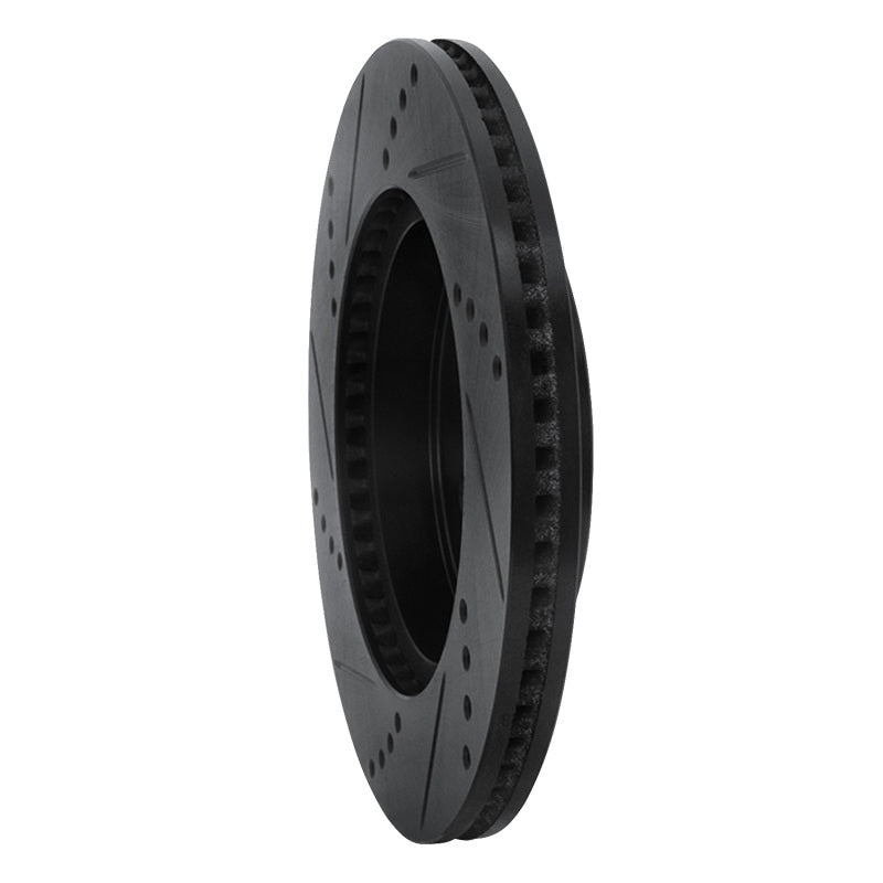 R1 Concepts R1 19-25 Toyota Corolla (Mexico) Front Right Drilled & Slotted Black Brake Rotor