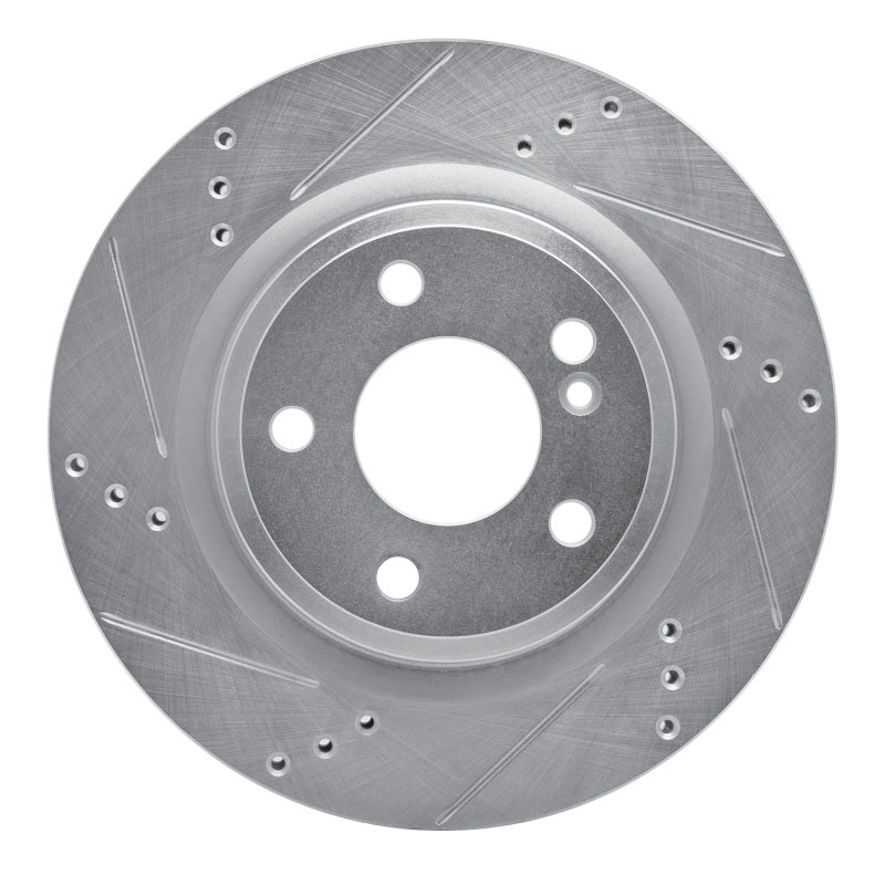 R1 Concepts R1 14-19 Mercedes-Benz GLA250 (Mexico) Rear Left Drilled & Slotted Silver Brake Rotor