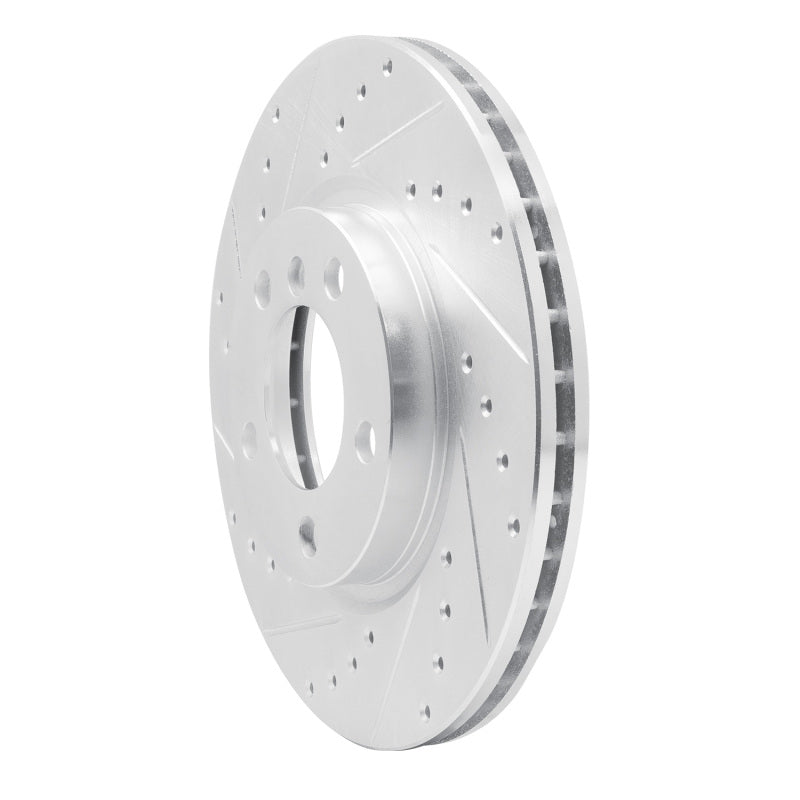 R1 Concepts R1 11-16 Mini Cooper Countryman Front Left Drilled & Slotted Silver Brake Rotor