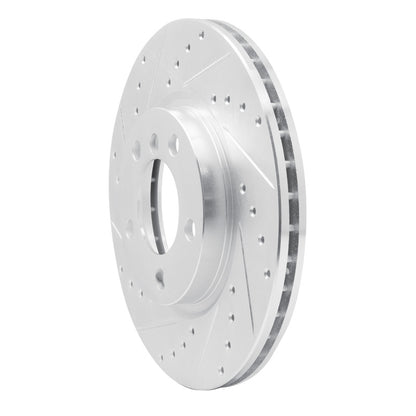 R1 Concepts R1 11-16 Mini Cooper Countryman Front Left Drilled & Slotted Silver Brake Rotor