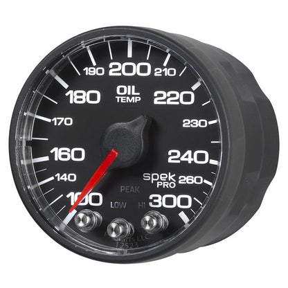 Autometer Spek-Pro 52.4mm 100-300 F Deg Digital Stepper Motor Oil Temp Gauge