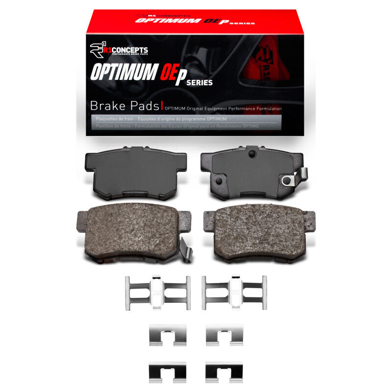 R1 Concepts R1 1987-2022 Acura Integra Rear R1 Optimum OE Pads & Hardware Kit