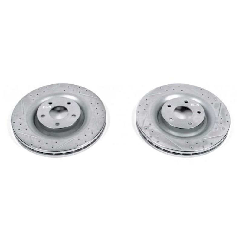PowerStop Power Stop 06-13 Chevrolet Corvette Front Evolution Drilled & Slotted Rotors - Pair