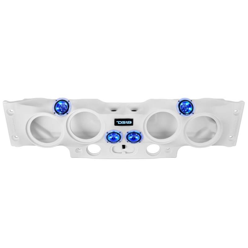 DS18 07-18 JK/JKU Jeep Soundbar Fits 4x 8in Speakers (Not Included) Tweeters Drivers Included-White
